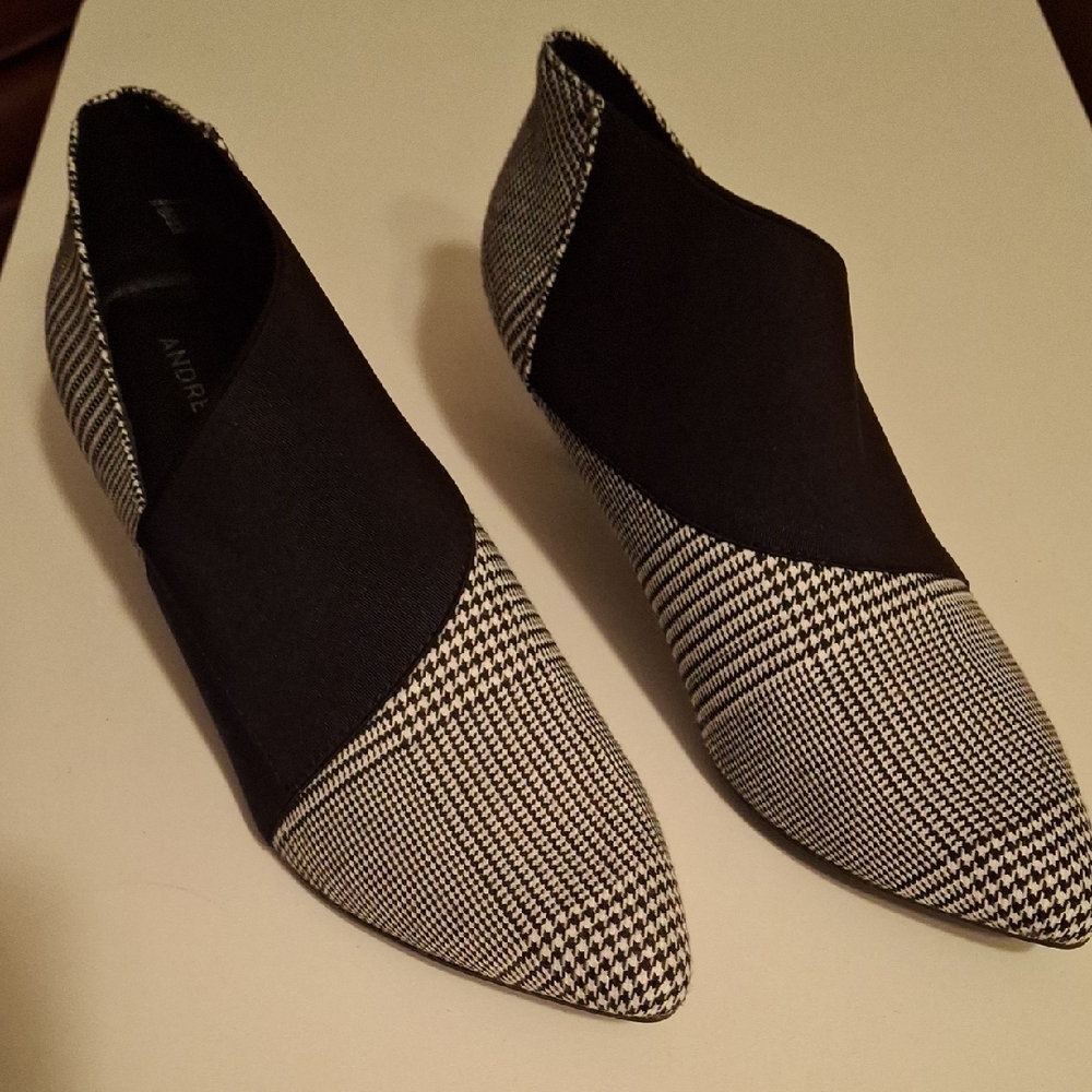 Andrew Geller Monochrome Houndstooth Flats
